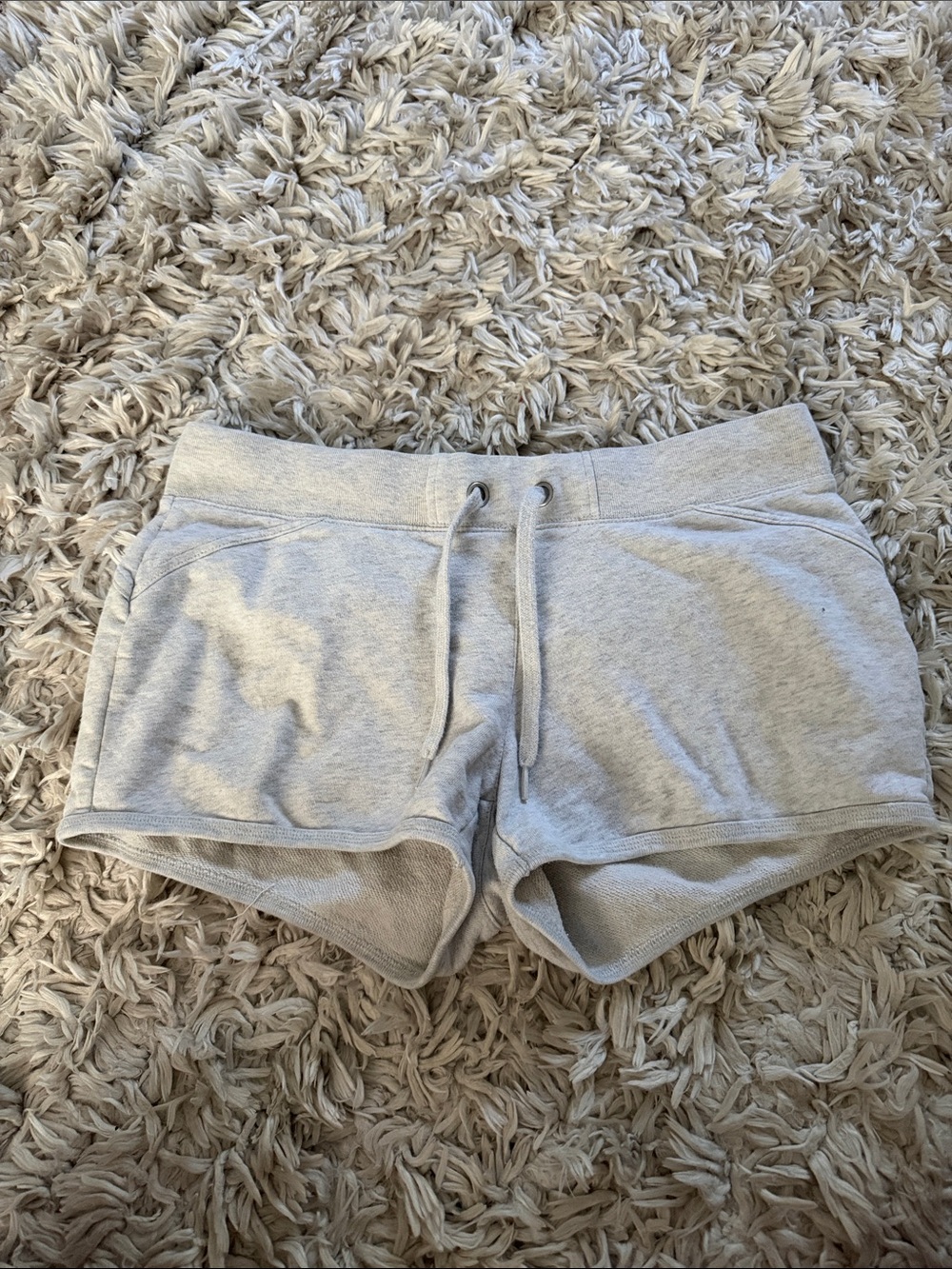 Old Navy Light Heather Gray Lounge Shorts with Drawstring